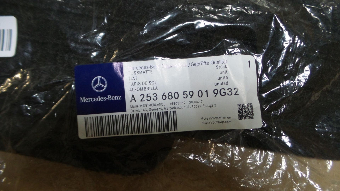 Original MERCEDES-BENZ GLK-klasse X253 Fußmattensatz 2st Hinten A25368059019G32
