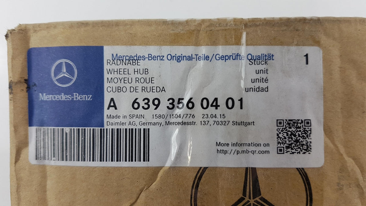 Original MERCEDES-BENZ W639 Vito Viano Radnabe hinten A6393560401