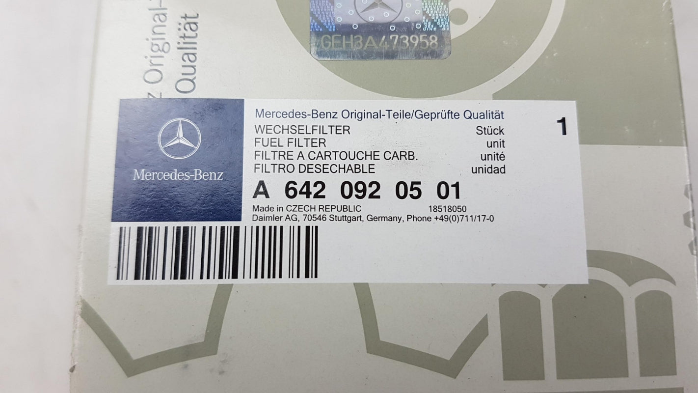 Original MERCEDES-BENZ Sprinter 906 Vito W639 Kraftstofffilter OM646 A6420920501