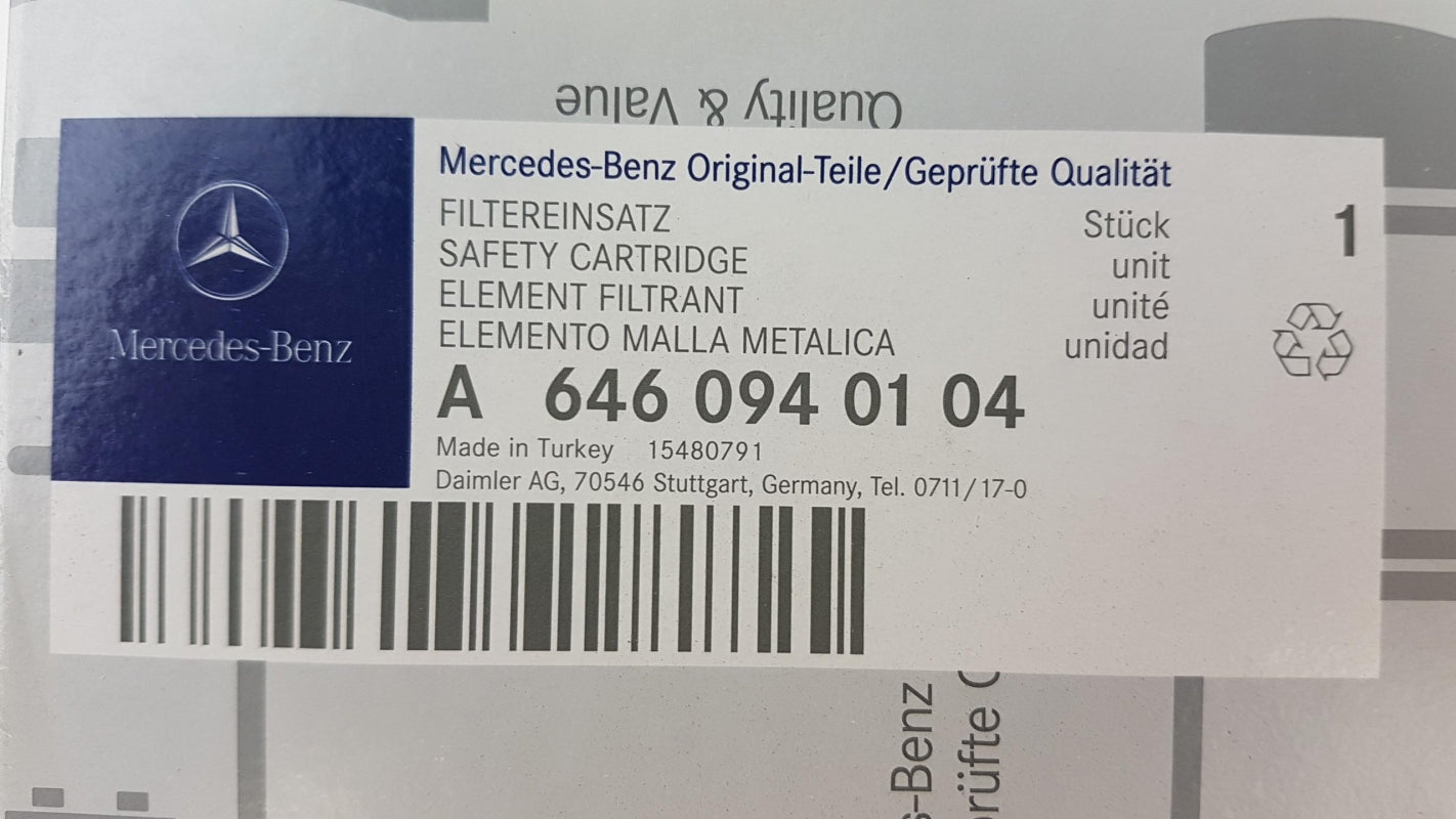 Original MERCEDES-BENZ W211 W220 CDI Motor Luftfilter Filtereinsatz A6460940104