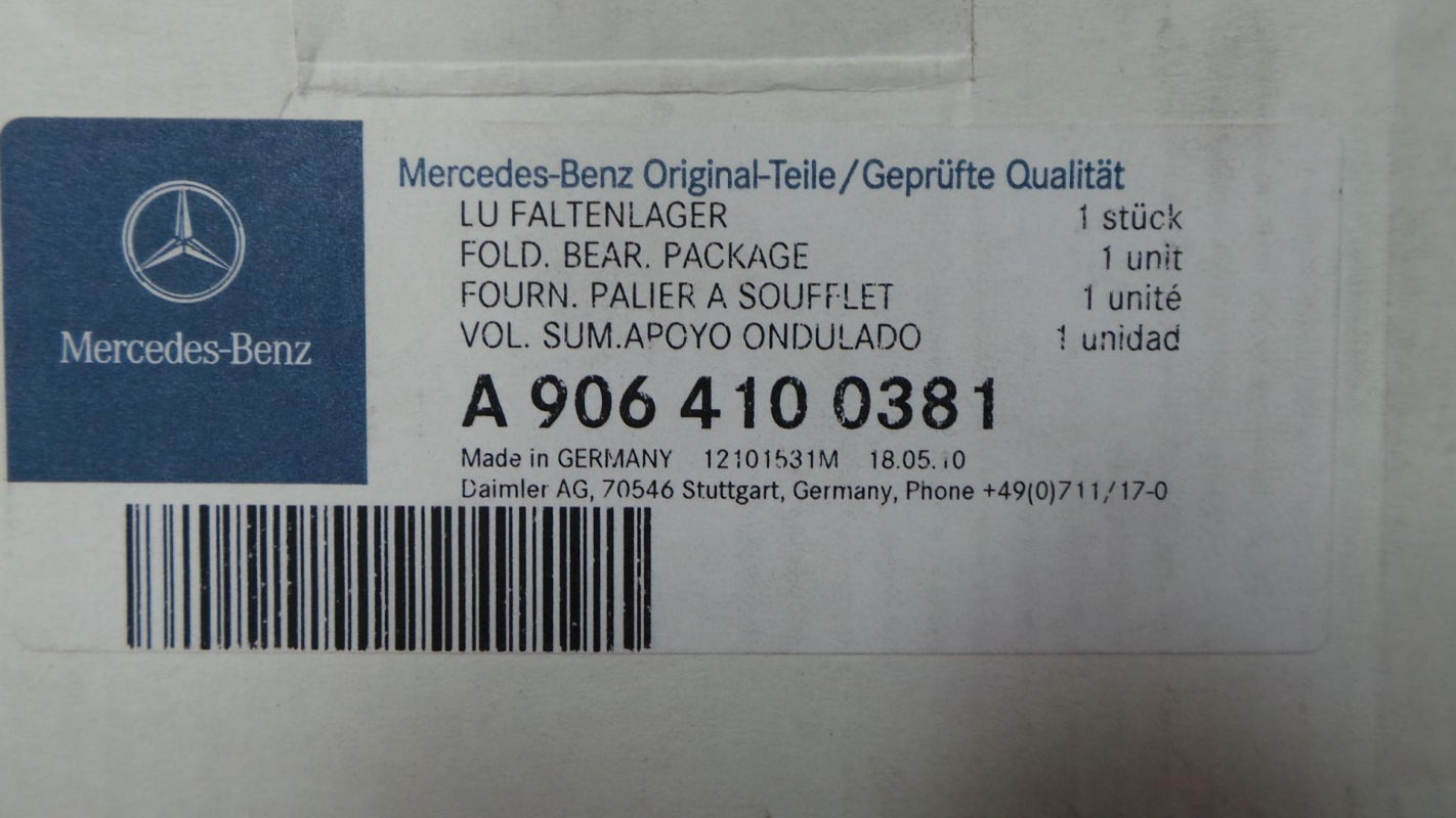 Original MERCEDES-BENZ W906 Sprinter Kardanwelle Mittellager A9064100381
