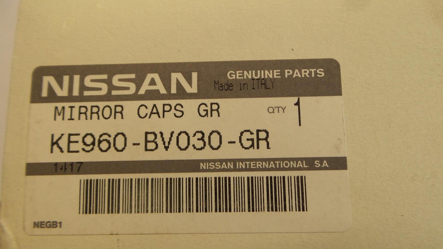 Original NISSAN Juke '14- Außenspiegelkappen 2-stück grau L+R KE960BV030GR