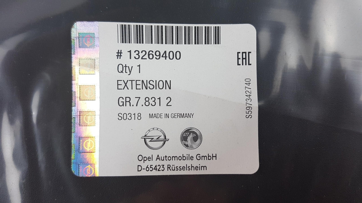 Original OPEL Insignia-A Stoßfängerabdeckung unten hinten 13269400