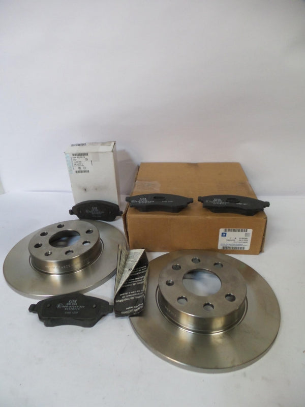 Original OPEL Corsa-C Bremsensatz 2 Bremsscheiben + 4 Bremsbeläge vorne 93182589