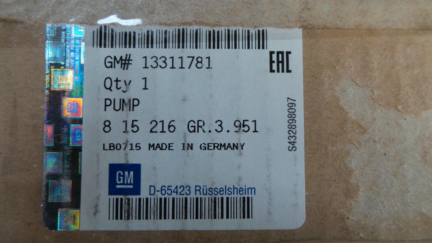 Original OPEL Meriva-B 1.6/1.7CDTi Kraftstoffpumpe mit Tankgeber 13311781