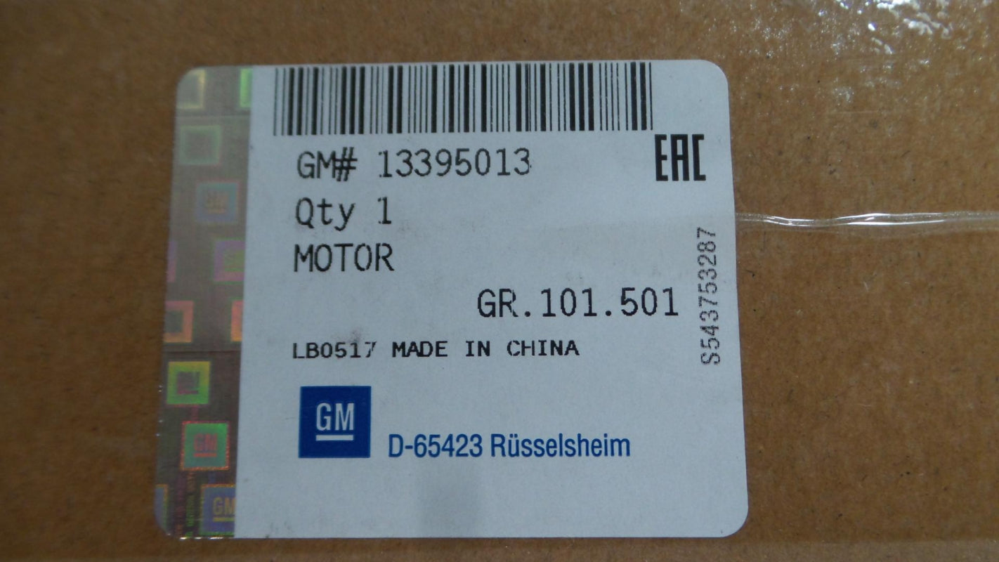 Original OPEL Astra-J Wischermotor hinten 13395013