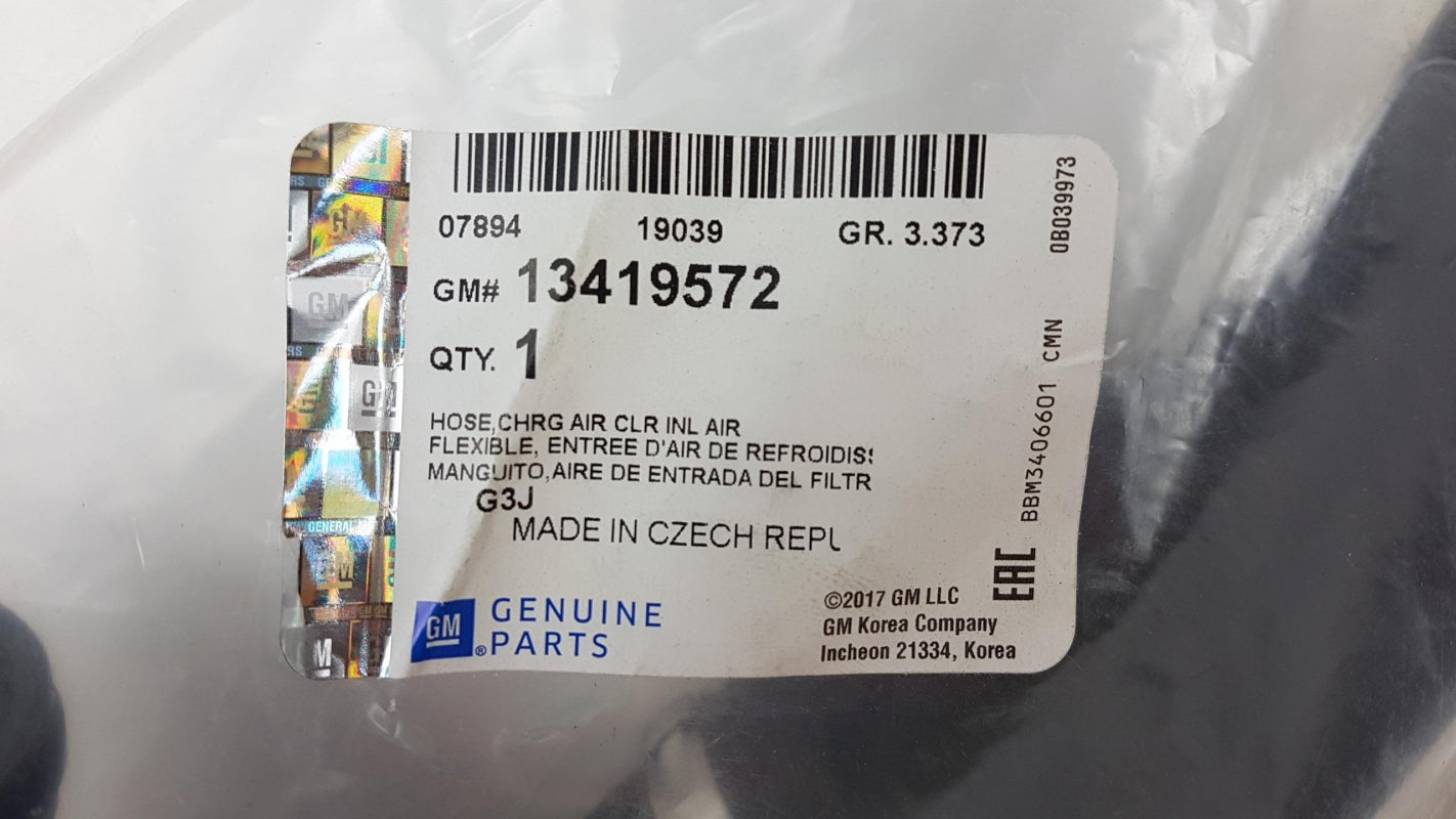 Original OPEL Astra-J CHEVROLET Cruze Ladeluftschlauch 13419572