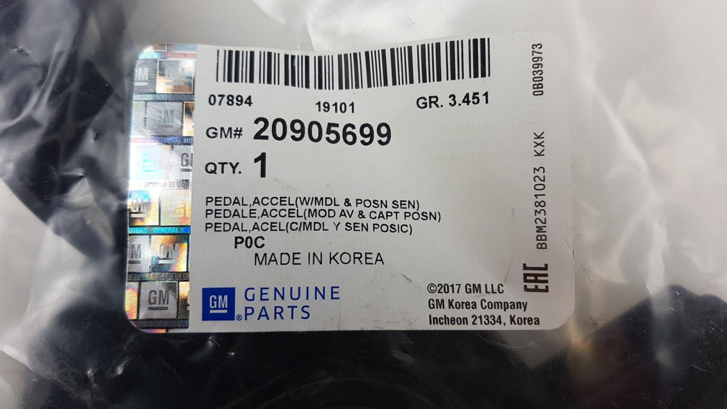 Original OPEL Antara CHEVROLET Captiva Gaspedal 20905699