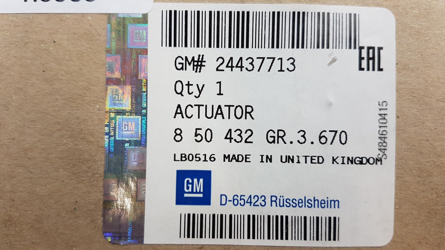 Original OPEL Astra-H Vectra-C Zafira-B 2.2i Drallklappen Stellmotor 24437713