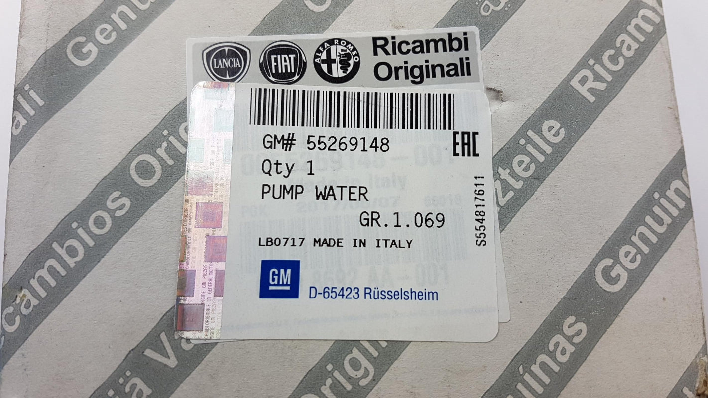 Original OPEL Astra-H/J Combo-D Insignia-A 1.6/2.0CDTi Wasserpumpe 55269148