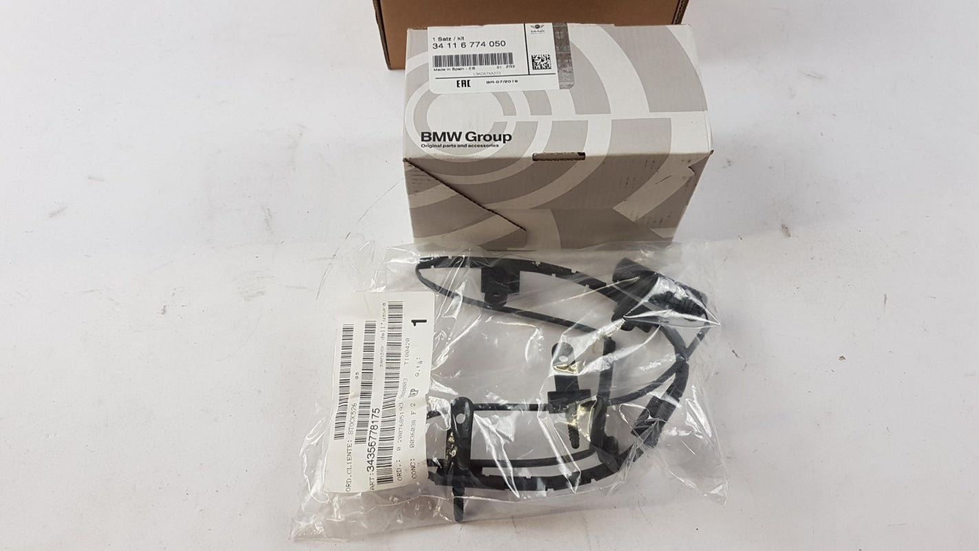 Original MINI R50 R52 R53 Bremsbeläge mit Warnkontakt Vorne 34112167233