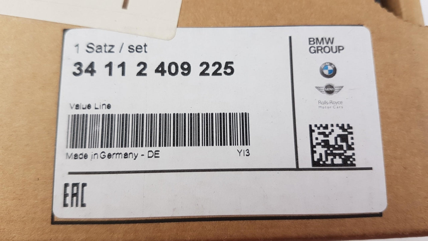 Original BMW X1 E84 Bremsbeläge Bremsklötze mit Warnkontakt Vorne 34112409225