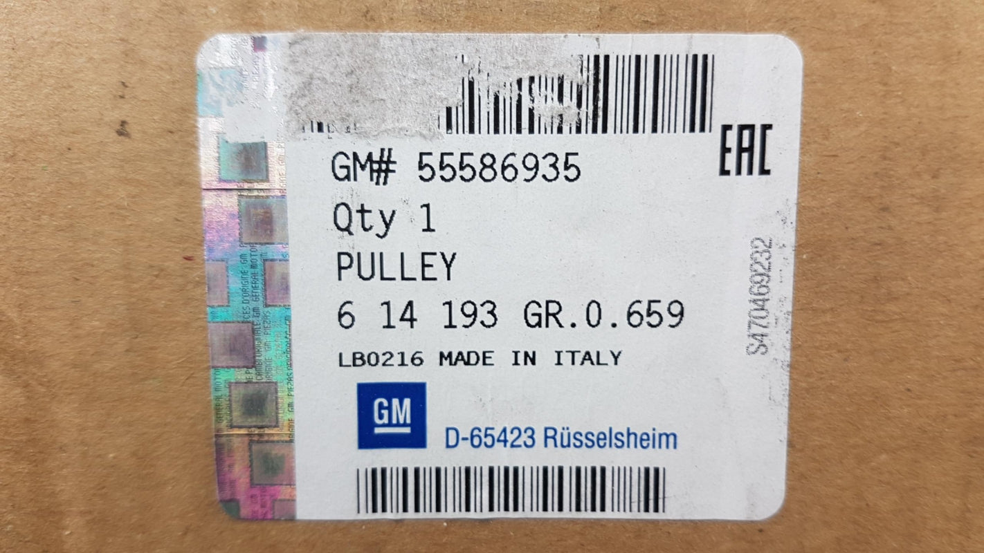 Original OPEL Cascada Insignia-A 2.0CDTi Kurbelwelle Riemenscheibe 55586935