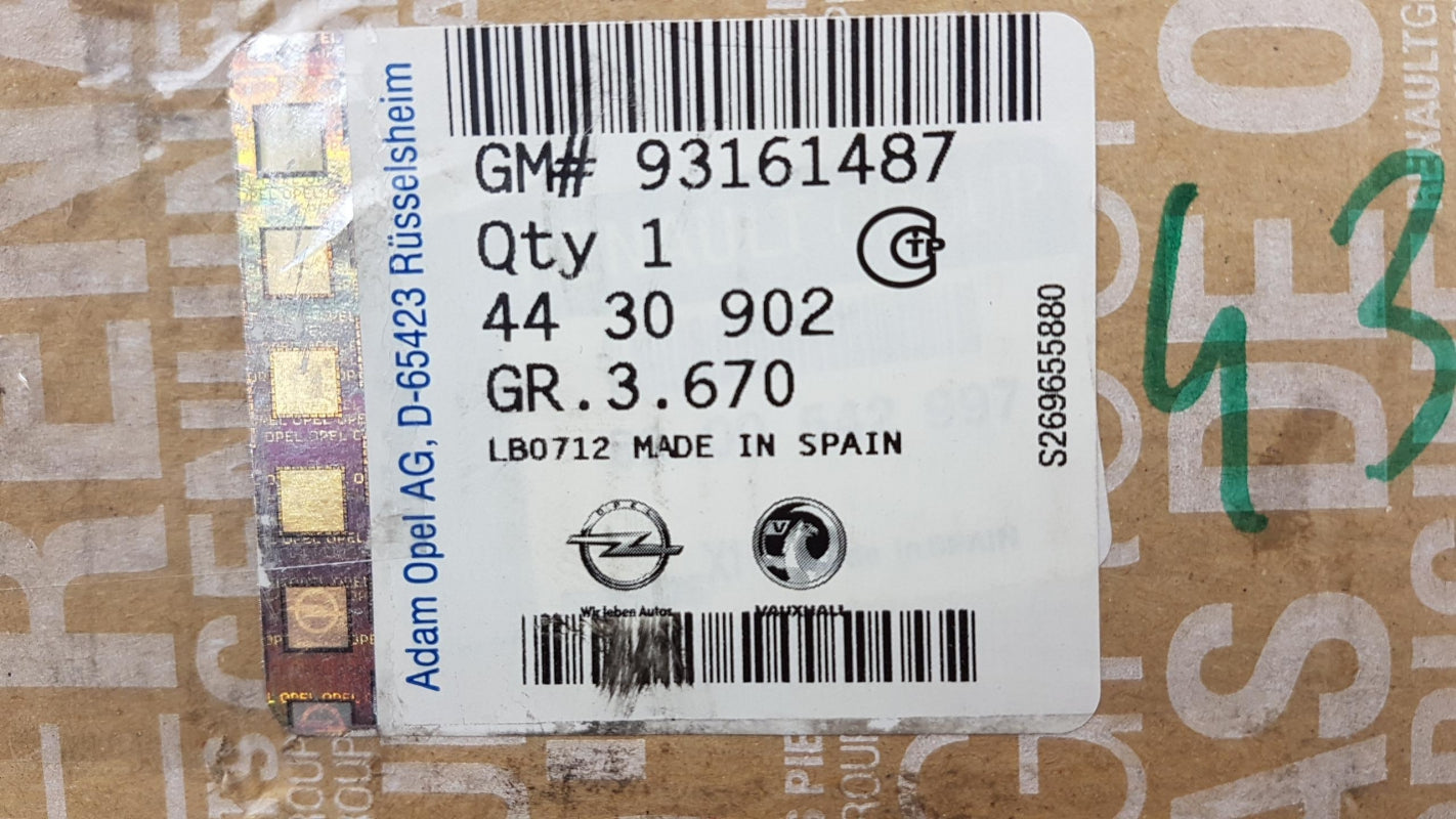 Original OPEL Vivaro-A Movano-A 1.9 DTi AGR-Ventil 93161487