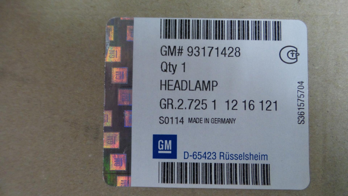 Original OPEL Vectra-C Signum Hauptscheinwerfer Frontlicht links 93171428