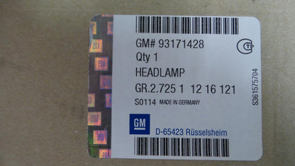 Original OPEL Vectra-C Signum Hauptscheinwerfer Frontlicht links 93171428