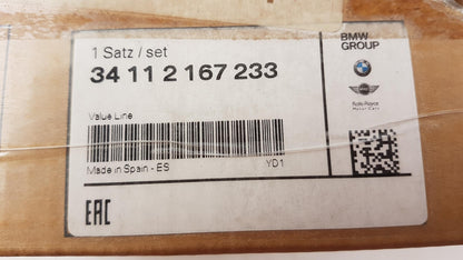 Original MINI R50 R52 R53 Bremsbeläge mit Warnkontakt Vorne 34112167233