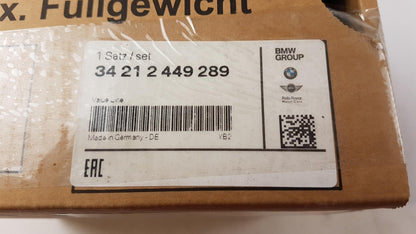 Original BMW 5er F10 Bremsbeläge mit Bremsbelagfühler hinten 34212449289
