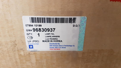 Original CHEVROLET Captiva '06-'12 Heckleuchte Chrom Links 96830937