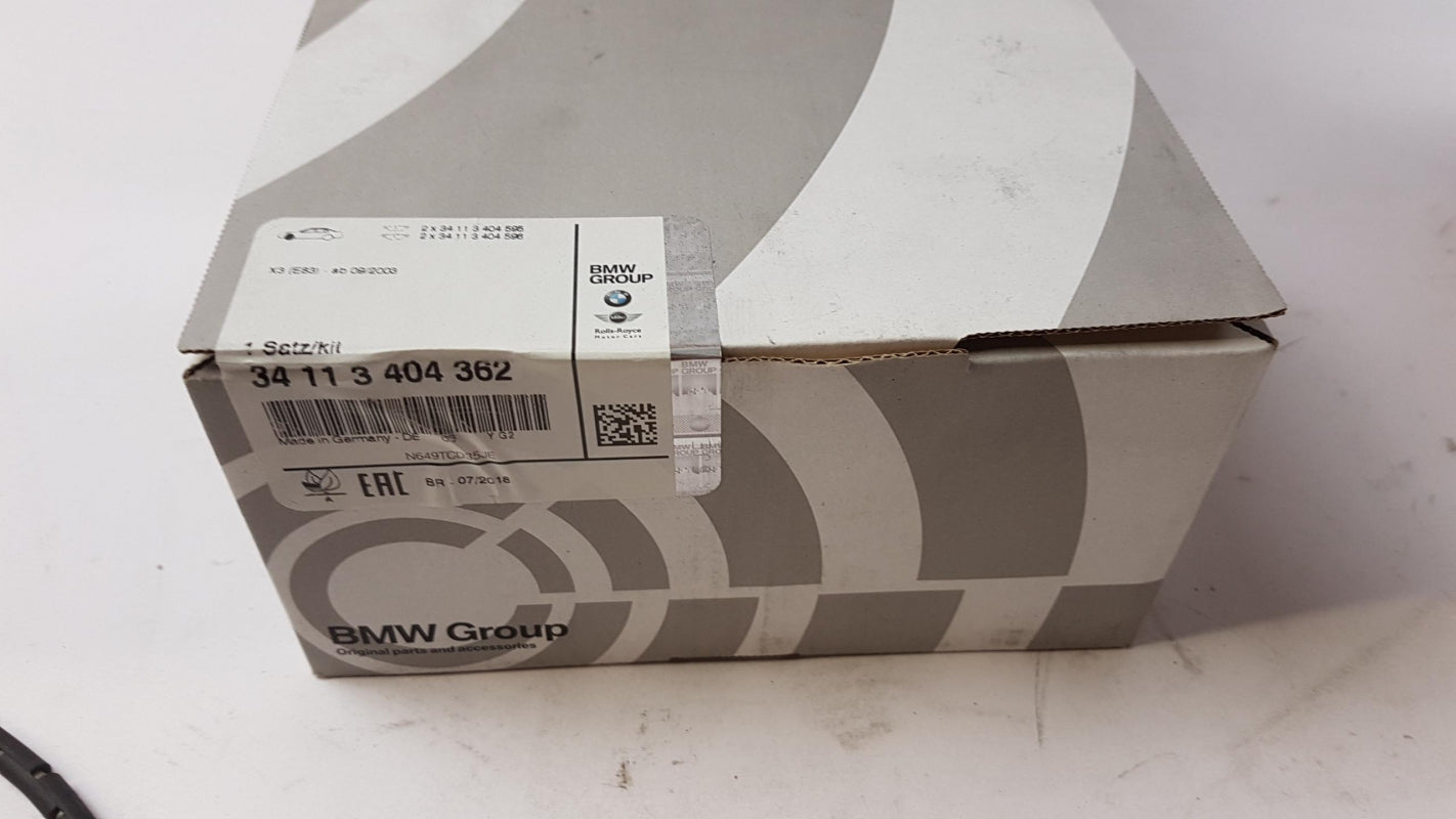 Original BMW X3 E83 Bremsbeläge Bremsklötze mit Warnkontakt Vorne 34112357229