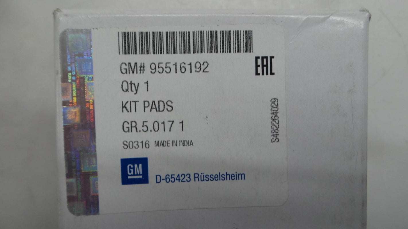Original OE OPEL Bremsbeläge 95516192