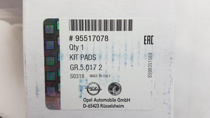 Original OPEL Adam Corsa-E Bremsbeläge Bremsklötze hinten 95517078