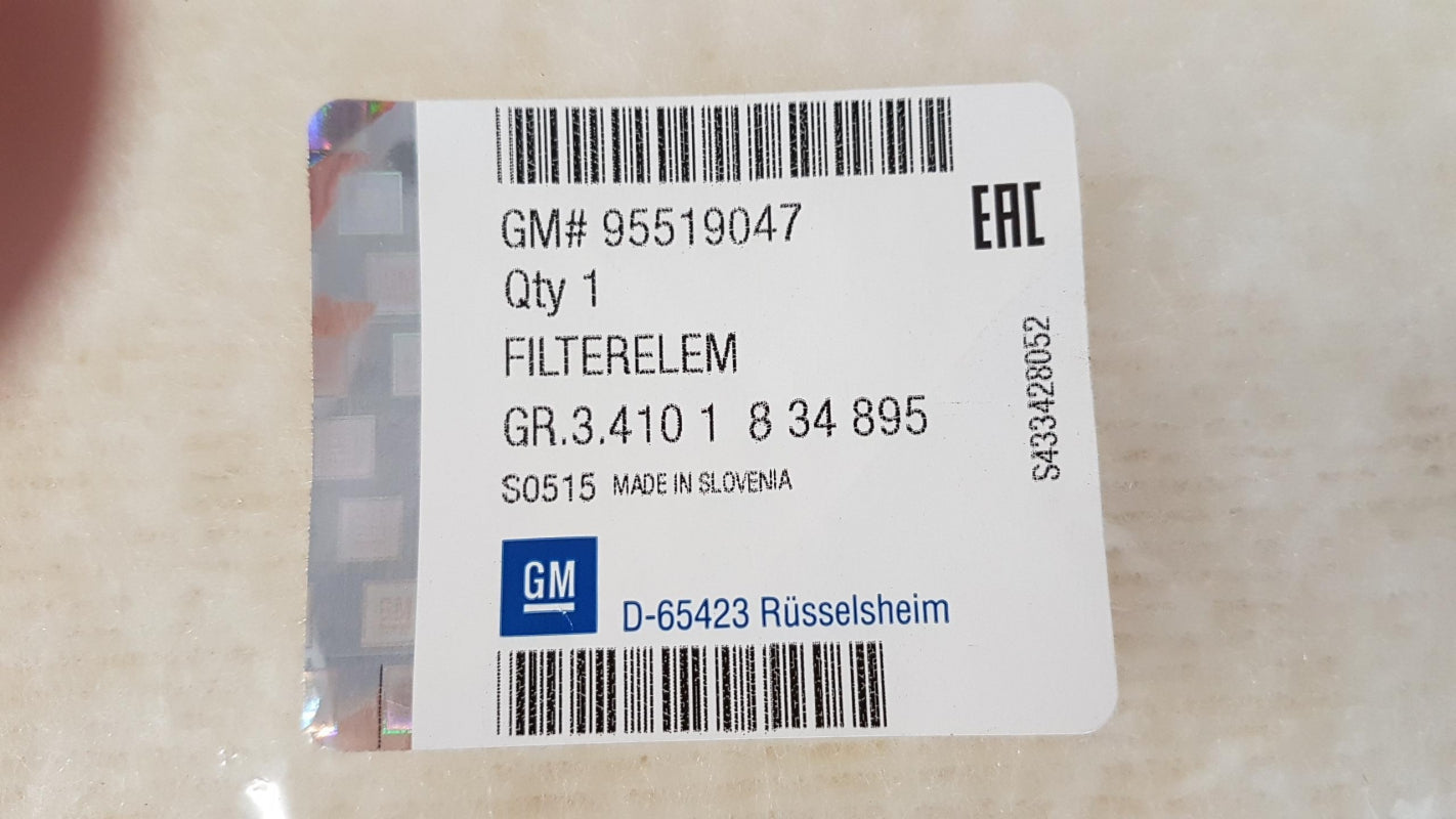 Original OPEL Insignia-A Luftfilter 95519047