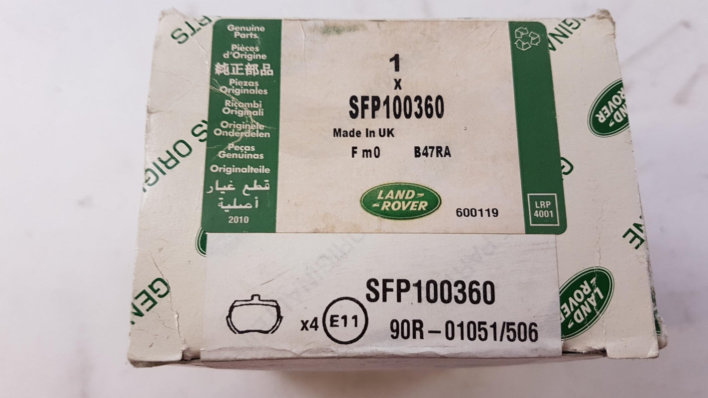 Original OE LAND ROVER Bremsbeläge SFP100360