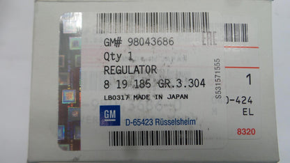 Original OPEL Corsa-C Meriva-A 1.7CDTi Kraftstoffpumpe Ventil 98043686