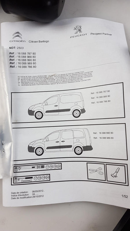 Original PEUGEOT Partner Tepee CITROEN Berlingo Anhängerkupplung 1608878780