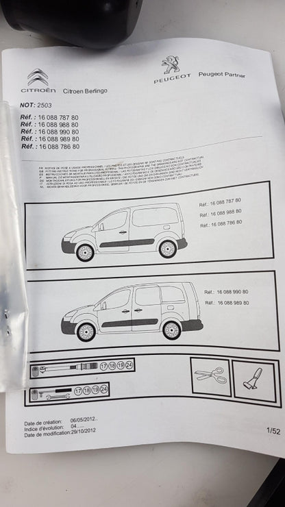 Original PEUGEOT Partner Tepee CITROEN Berlingo Anhängerkupplung 1608878780