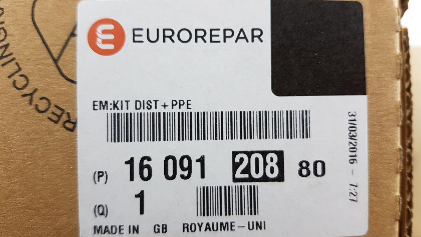 Original PEUGEOT CITROEN 2.0HDi Wasserpumpe mit Zahnriemenkit 1609120880