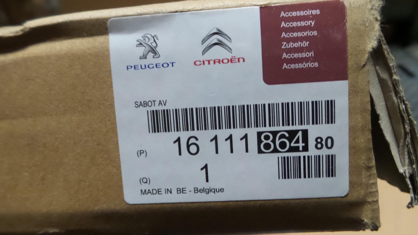 Original CITROEN C4 Cactus Vordere Stoßfängerabdeckung grigio-Alu 1611186480