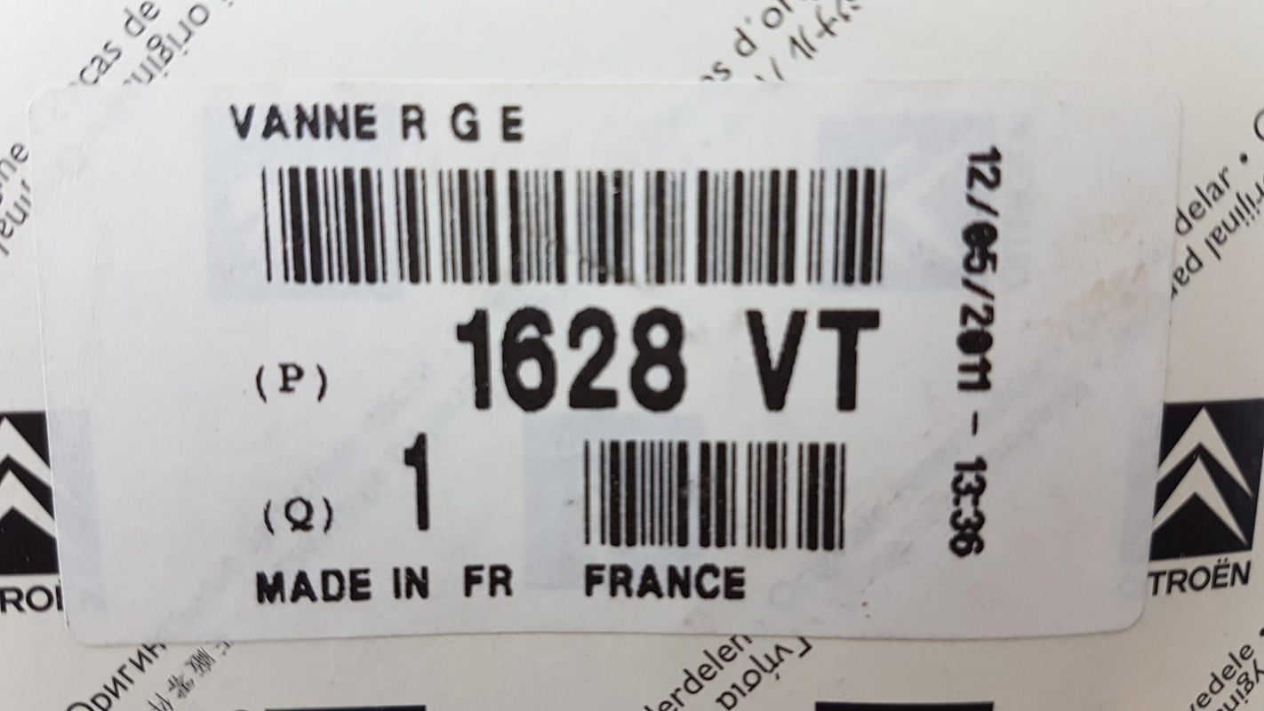 Original PEUGEOT 307 406 607 CITROEN C5 2.0HDi AGR-Ventil 1628VT