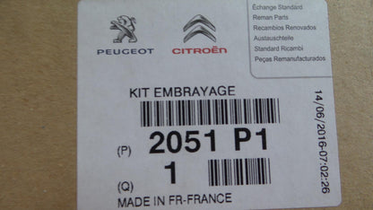 Original PEUGEOT 307 407 607R 807 2.0HDI Kupplungssatz 2051P1
