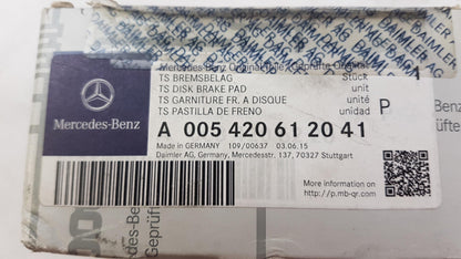 Original MERCEDES-BENZ S-Klass W221 Bremsbeläge Bremsklötze Hinten A005420612041