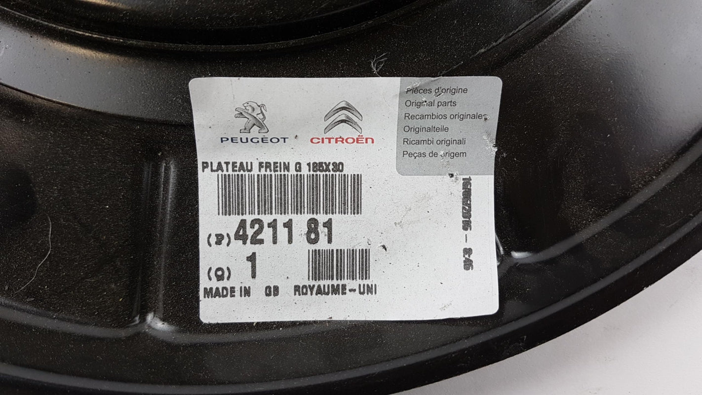 Original OE Peugeot Bremsscheibe Spritzblech 421181