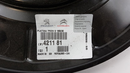 Original OE Peugeot Bremsscheibe Spritzblech 421181