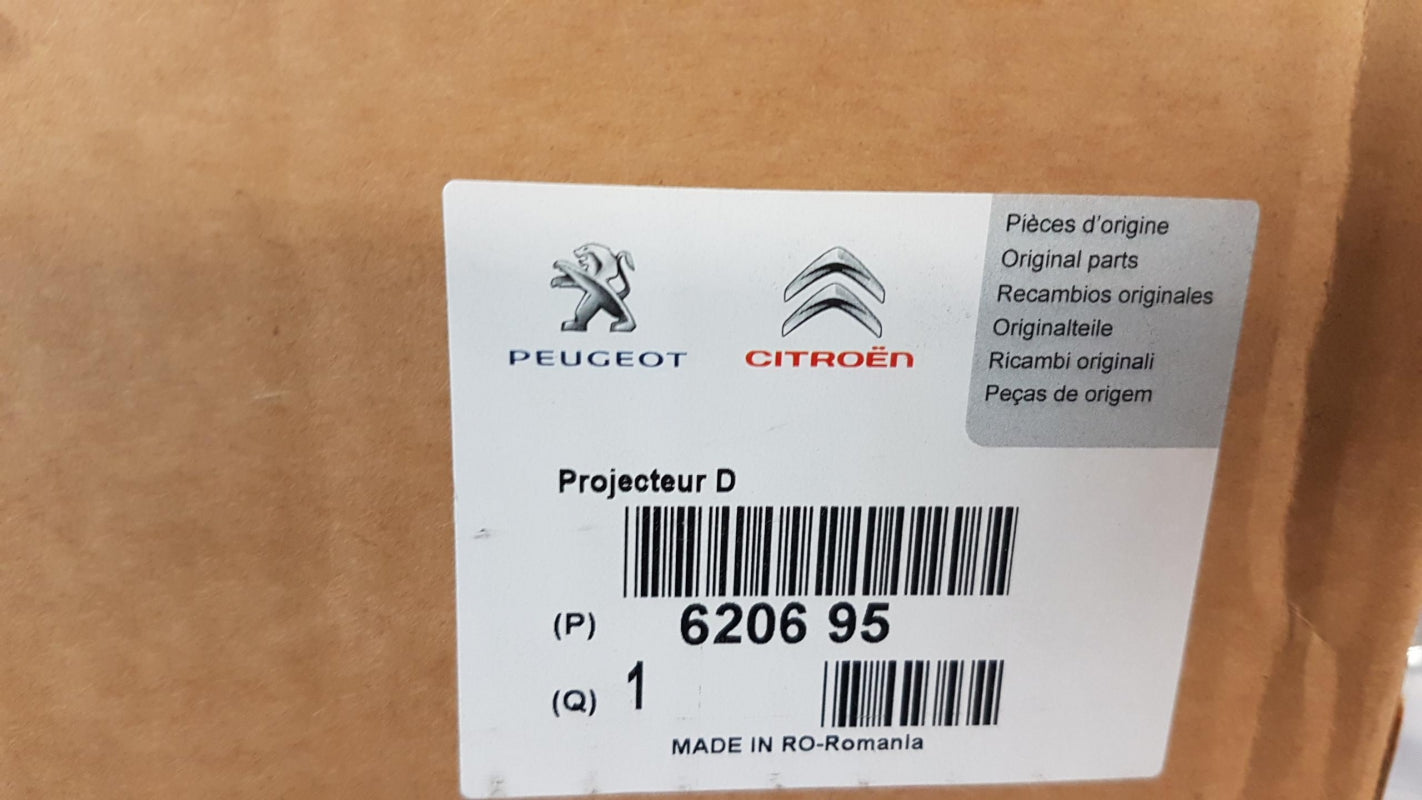 Original PEUGEOT 207 (A7) Hauptscheinwerfer Frontlicht rechts 620695