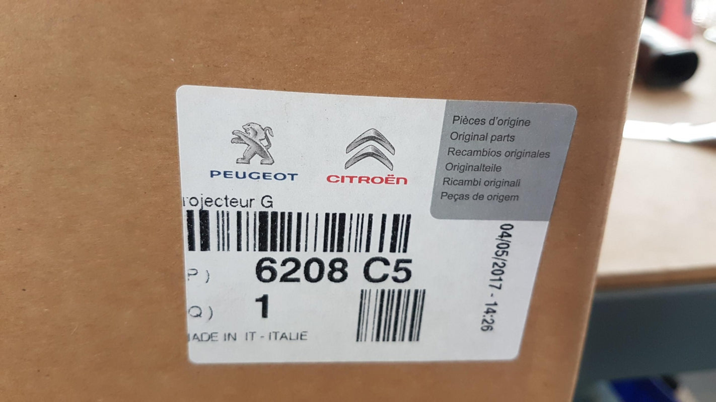 Original PEUGEOT Expert III CITROEN Jumpy III Hauptscheinwerfer links 6208C5