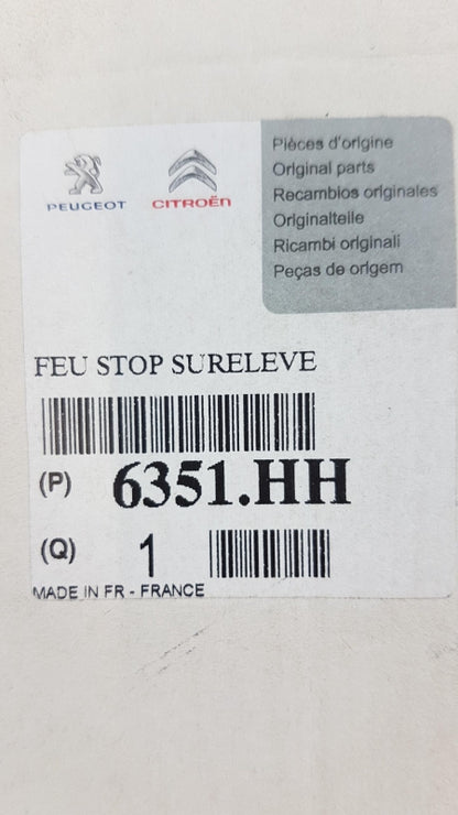 Original PEUGEOT 208 '12-'19 CITROEN C4 '14 > Zusatzbremsleuchte 6351HH