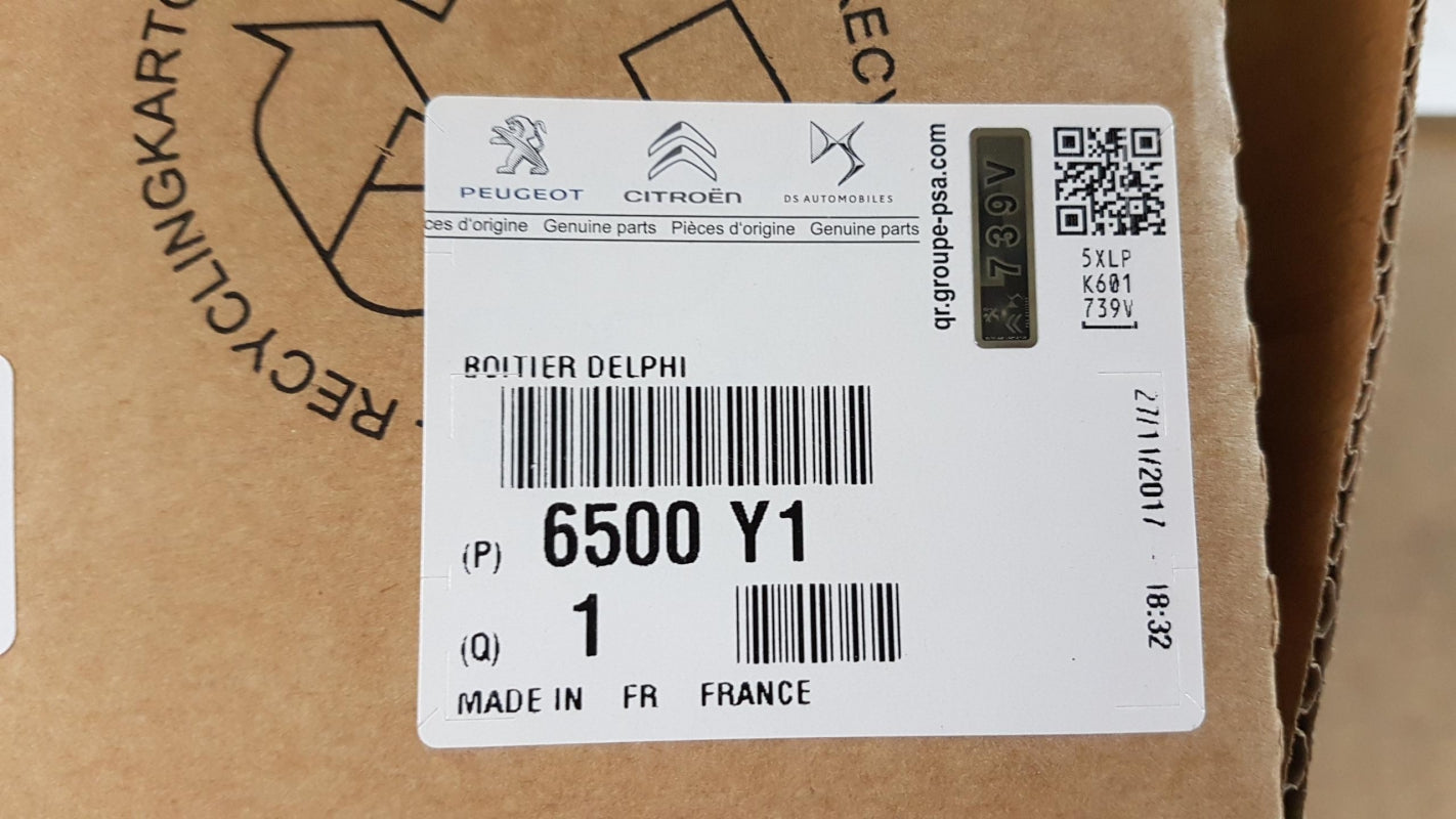 Original PEUGEOT 206 307 406 807 CITROEN Berlingo C2 Sicherungskasten 6500Y1