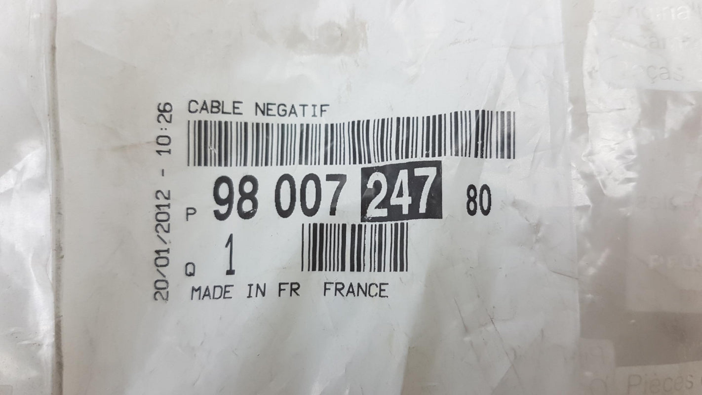 Original CITROEN C3 DS3 Batterieminuskabel 9800724780