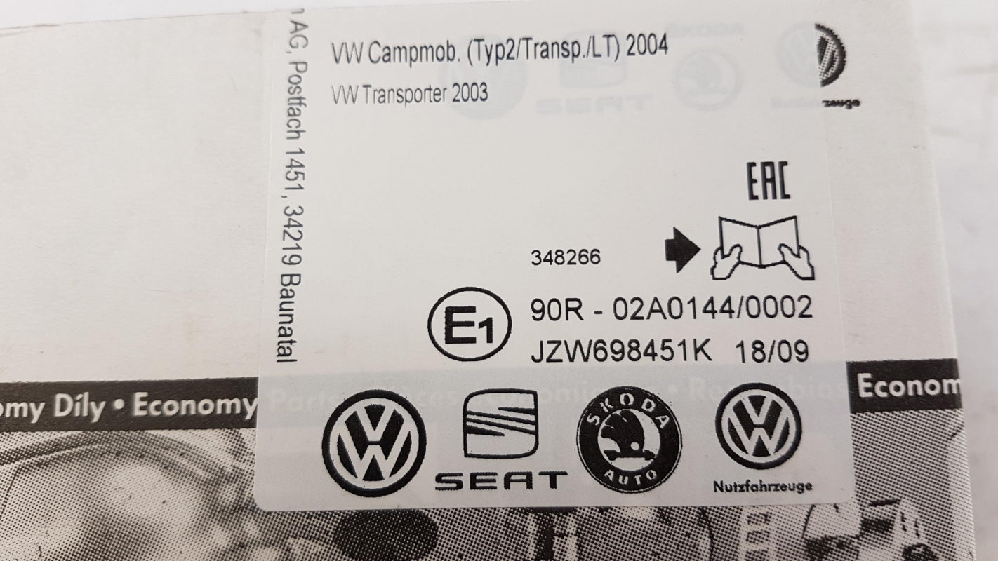 Original OE Volkswagen Bremsbeläge JZW698451K
