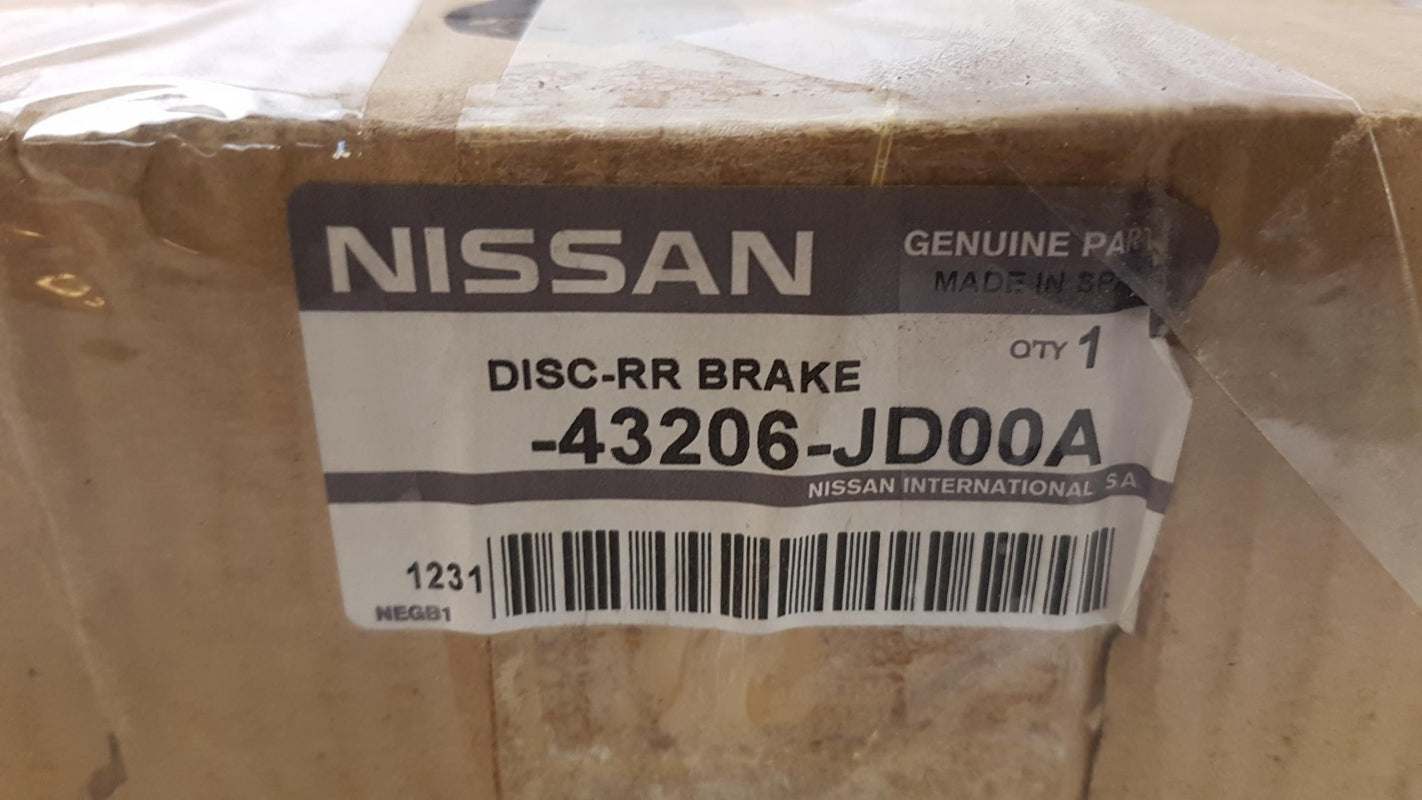 Original NISSAN Juke Qashqai E-NV200 Pulsar Tiida Bremsscheibe hinten 43206JD00A