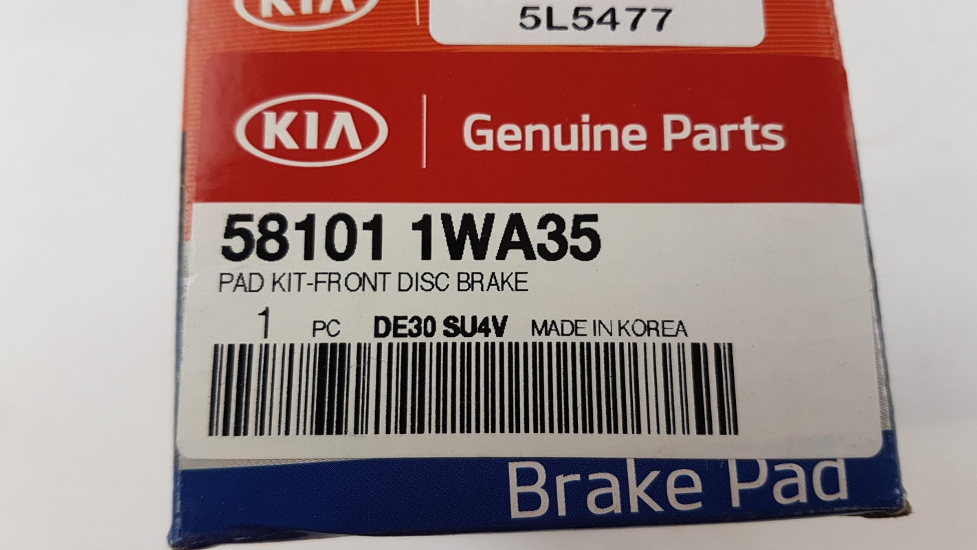 Original KIA Rio (2011-2017) Bremsbeläge Bremsklötze Vorne 581011WA35