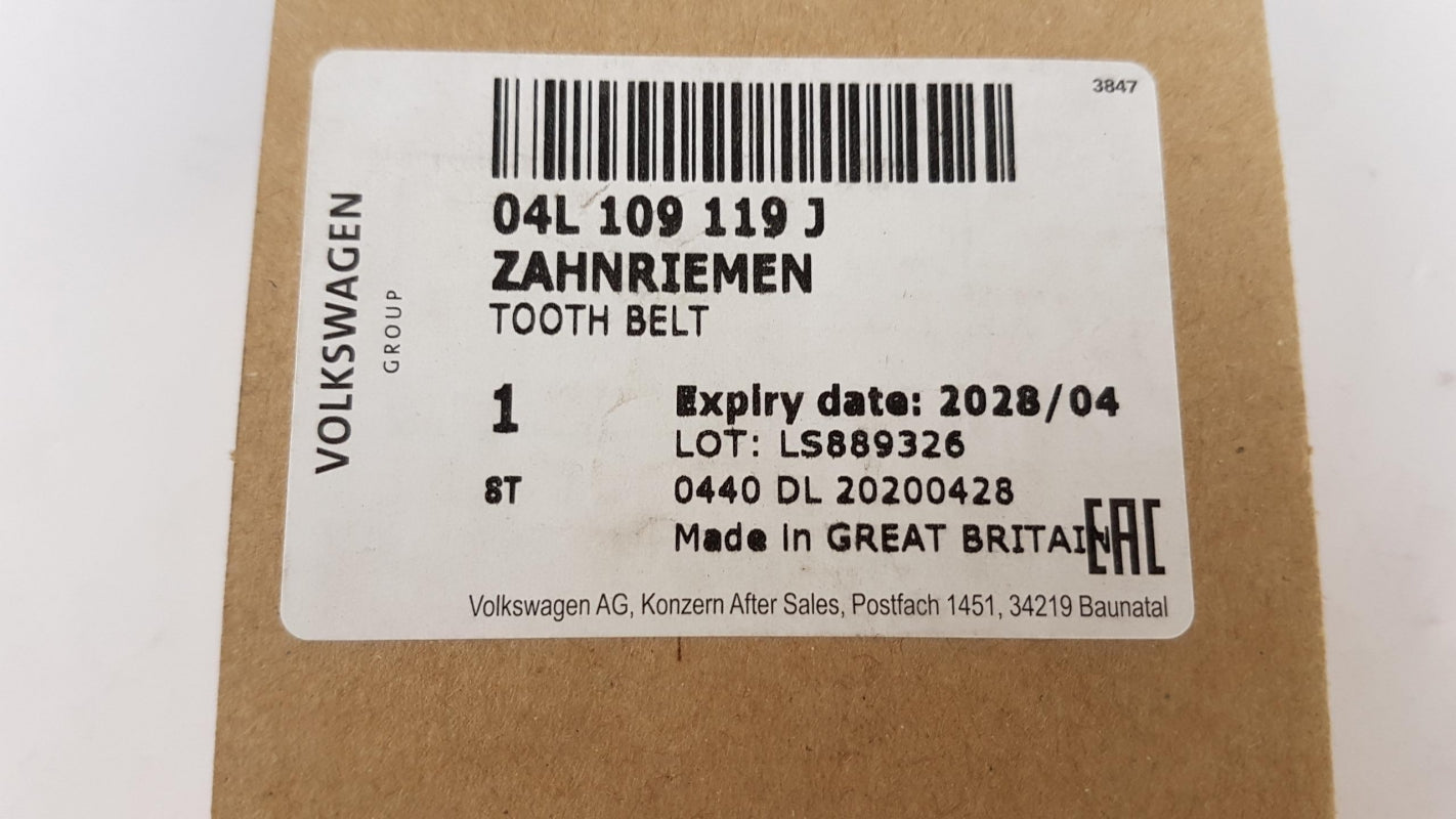Original OE Volkswagen Zahnriemen 04L109119J