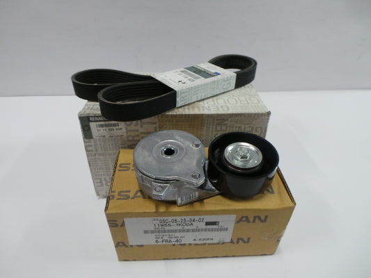 Original RENAULT Clio IV Espace V Latitude Keilrippenriemensatz 117202663R