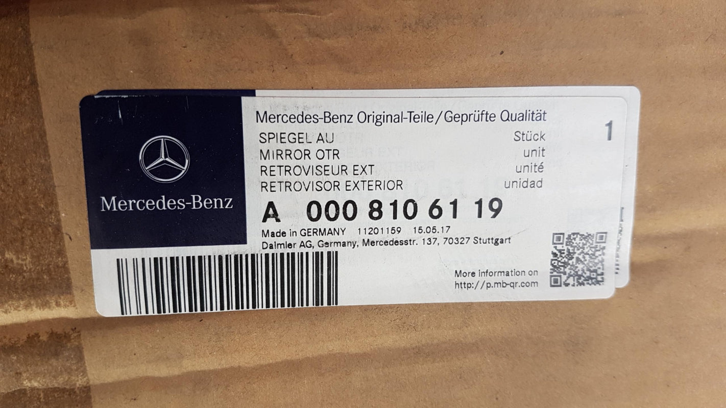 Original OE MERCEDES-BENZ Außenspiegel Halter A0008106119