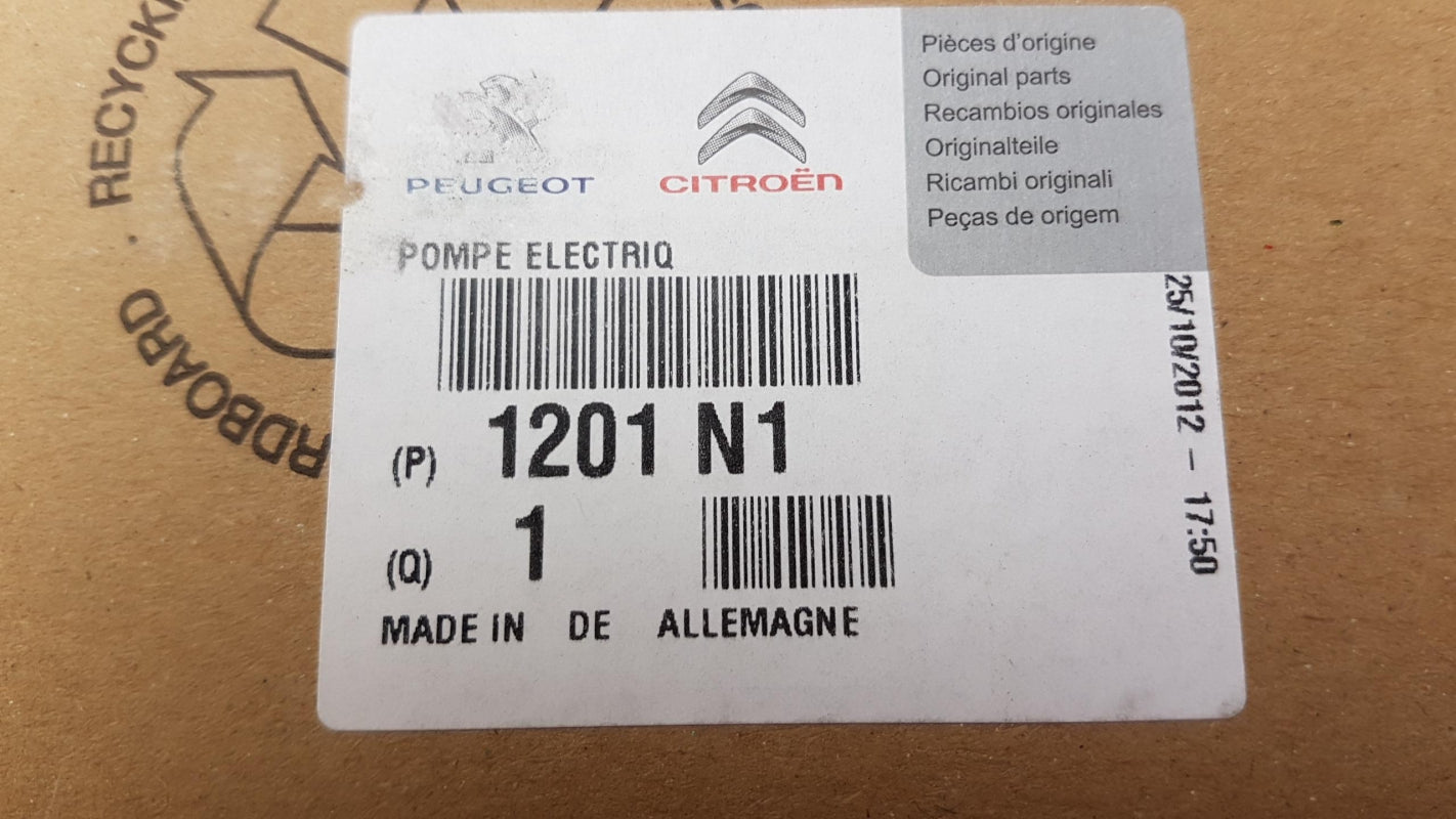 Original OE Peugeot Zusätzliche Wasserpumpe 1201N1